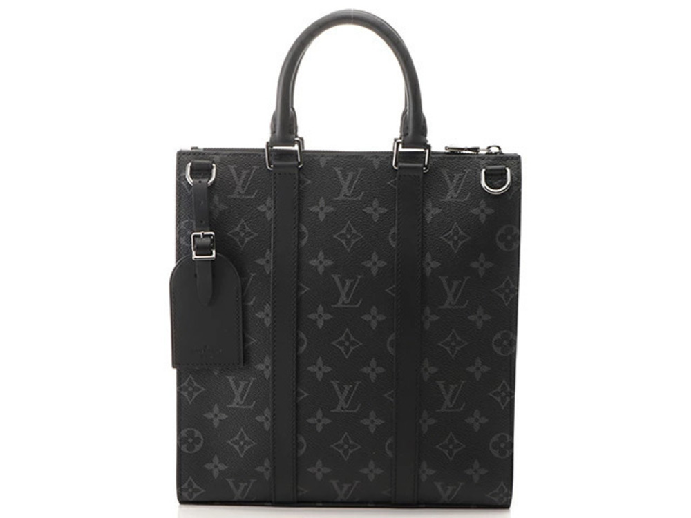 LOUIS VUITTON Sac Plat Cross Monogram Eclipse Black SS